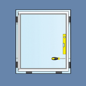 Схема установки окна - затягивание крепежных элементов.